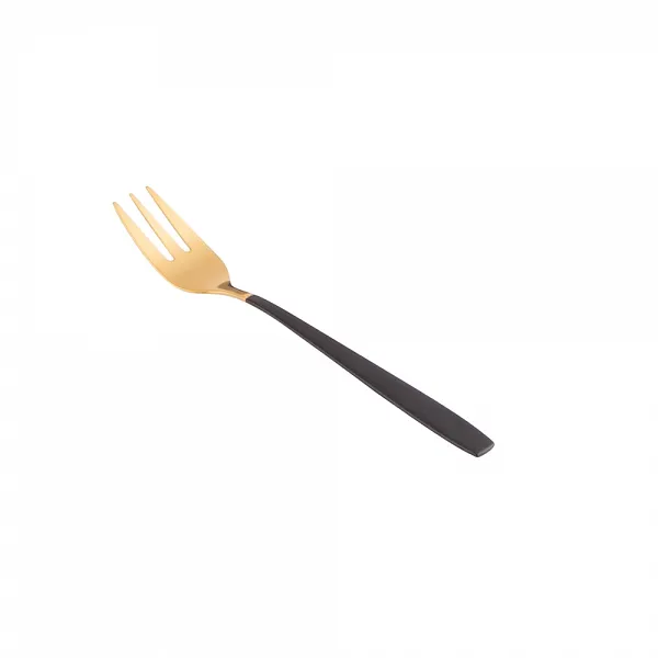 ALTOM DESIGN GOLD DREAM Widelczyki do ciasta komplet 3 sztuk na blistrze czarne