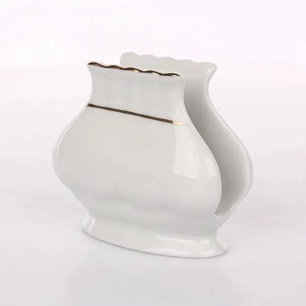 CHODZIEŻ IWONA ZŁOTY PASEK porcelanowy serwetnik