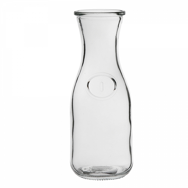 ALTOM DESIGN szklana karafka na napoje z dekoracją 0,5 l