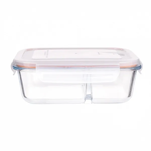 ALTOM DESIGN NOBLE pojemnik Żaroodporny 3-dzielny z pokrywką prostokątny 1,5l 23x17x8cm