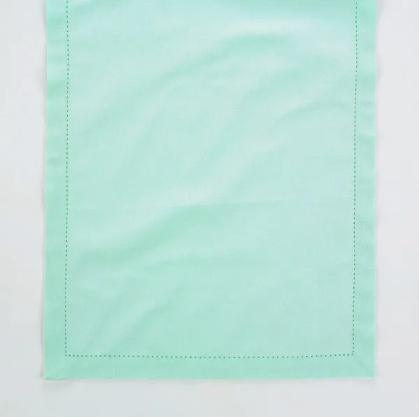ALTOM DESIGN bieżnik na stół 40x140cm mint wykończenie ażurowe