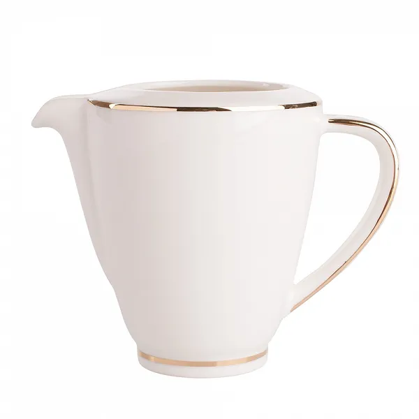 MARIAPAULA ECRU NOVA ZŁOTA LINIA dzbanek na mleko / mlecznik porcelanowy 300ml