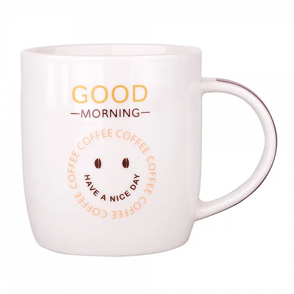 ALTOM DESIGN Kubek baryłka szeroka 300ml dek. good morning
