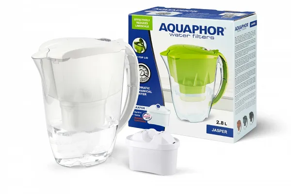 AQUAPHOR JASPER dzbanek filtrujący 2,8L + wkład B100-25 maxfor biały