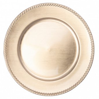 ALTOM DESIGN RELIEF podkładka pod talerz na stół 33cm złota