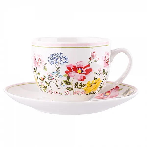 ALTOM DESIGN PRIMAVERA porcelanowa filiżanka ze spodkiem 200ml