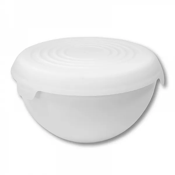 PRACTIC BĄBLE miska plastikowa z pokrywką 1,5l biała