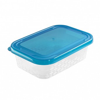 Niebieski pojemnik do żywności kwadratowy 13,6x19,5cm 1l