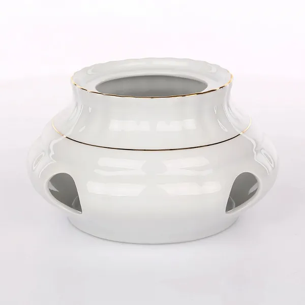CHODZIEŻ IWONA ZŁOTY PASEK podgrzewacz duży porcelanowy