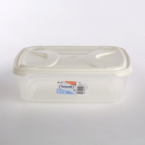 TONTARELLI NUVOLA FRIGO pojemnik do przechowywania żywności z białą pokrywką 5,0L 