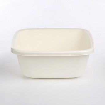 TONTARELLI plastikowa miska kwadratowa 34x34cm 9l kolor biały