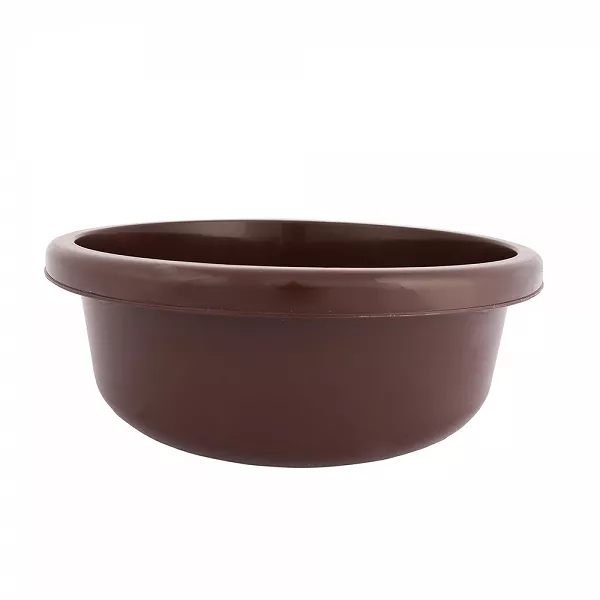 BENTOM CLASSIC okrągła miska plastikowa 36cm 9l brąz