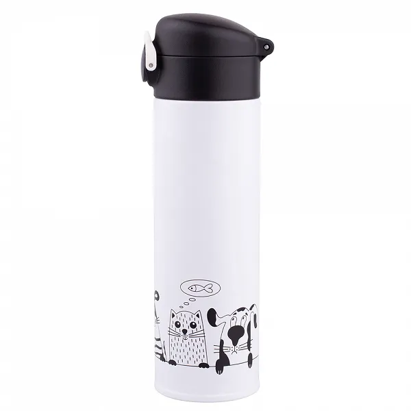 ALTOM DESIGN COOL FRIENDS Termos nierdzewny 320 ml biały