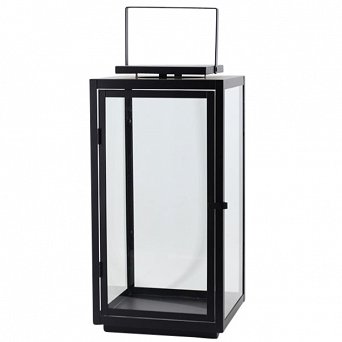 ALTOM DESIGN latarenka / lampion / latarnia metalowa czarna 22,5x22x43 cm