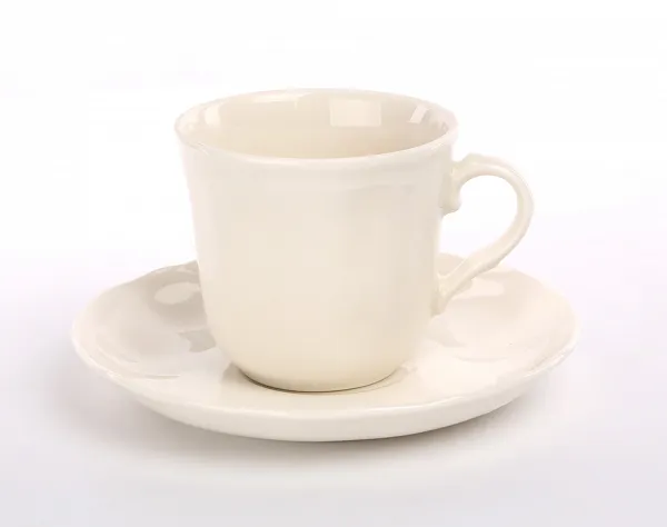 KAROLINA CASTEL komplet porcelanowy filiżanka do kawy 210ml ze spodkiem 15cm