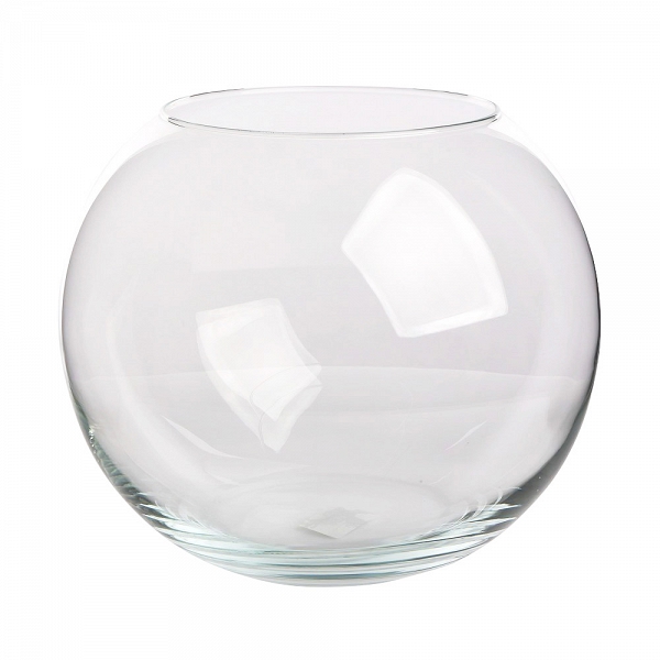 EDWANEX wazon na kwiaty kula o średnicy 24cm szklany 