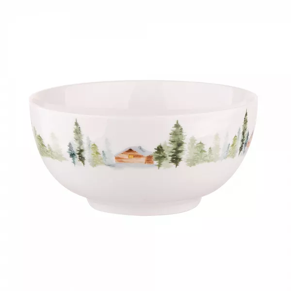 ALTOM DESIGN porcelanowa miska 400ml śr 14cm dek. white christmas