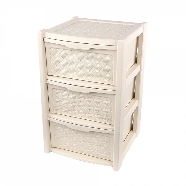 TONTARELLI ARIANNA regał 3 szuflady 63,5x38,5x39cm kremowy