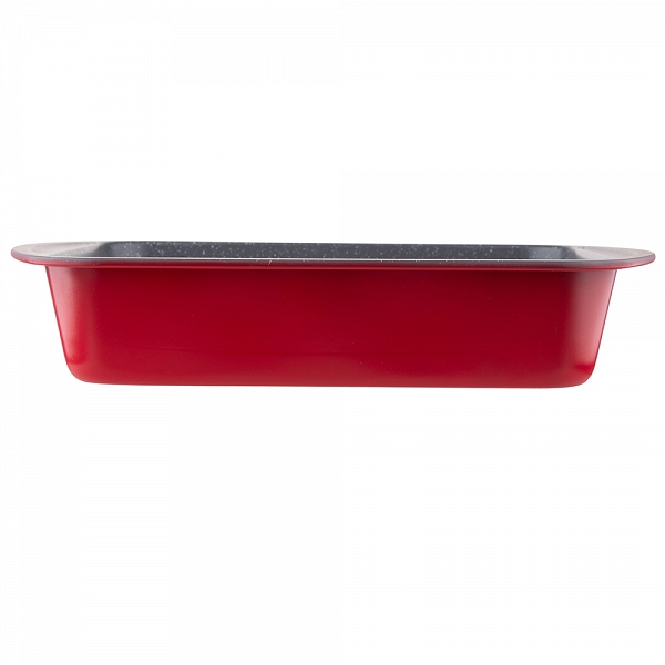 ALTOM DESIGN forma do pieczenia ciasta tłoczona 35x27xh6,8cm czerwona