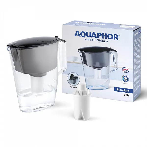 AQUAPHOR dzbanek z wkładem filtrującym wodę B100-15 2,5L czarny