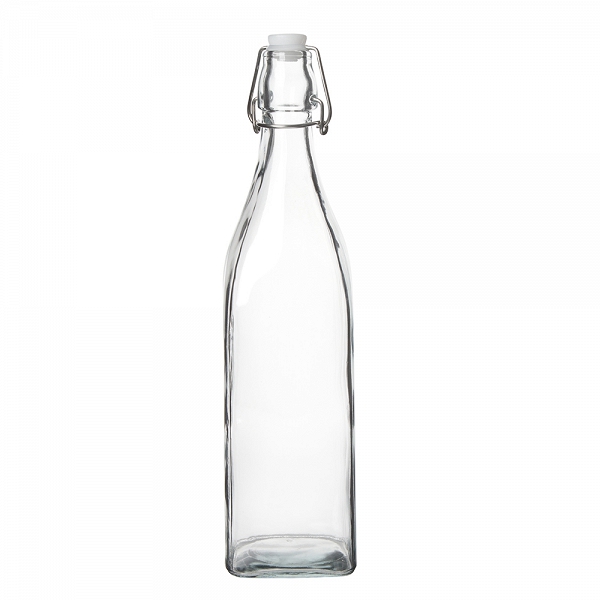 ALTOM DESIGN SPIŻARNIA PANI DOMU butelka kwadratowa szklana z korkiem 1,0L