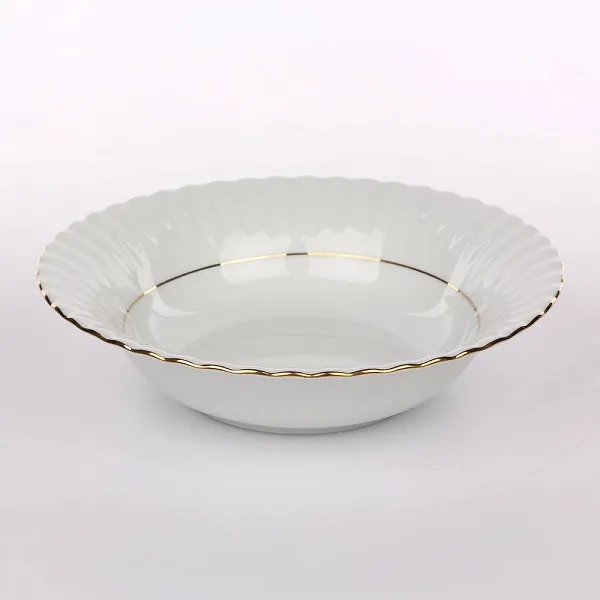 CHODZIEŻ IWONA ZŁOTY PASEK miseczka / salaterka okrągła porcelanowa 23cm