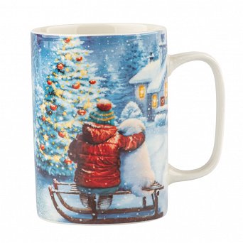 ALTOM DESIGN CHRISTMAS STORY kubek świąteczny porcelanowy do kawy i herbaty 300 ml DEK. B