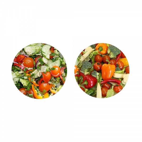 SEZON komplet 10 zakrętek / wieczek na słoiki 6,6cm 4 zaczepowe dekoracja warzywa
