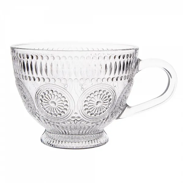ALTOM DESIGN DAISY Szklany Kubek na stopce 430ML 