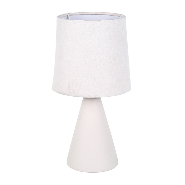 ALTOM DESIGN lampa stołowa na ceramicznej podstawie 13x25 cm kremowa
