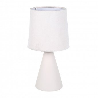 ALTOM DESIGN lampa stołowa na ceramicznej podstawie 13x25 cm kremowa