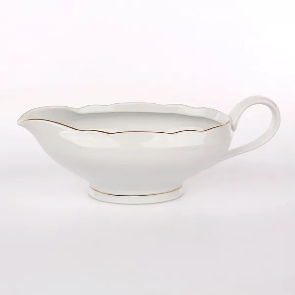 ĆMIELÓW FESTON ZŁOTY PASEK sosjerka porcelana 450ml