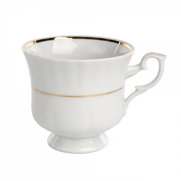 CHODZIEŻ IWONA ZŁOTY PASEK filiżanka formowana porcelanowa 220ml