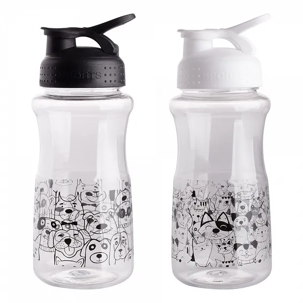ALTOM DESIGN ZWIERZAKI butelka plastikowa na wodę z nakrętką 500ml mix