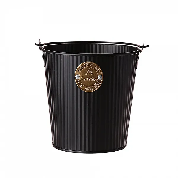ALTOM DESIGN wiaderko ozdobne metalowe z uchwytem 15x13,5cm