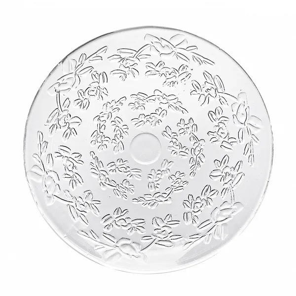 ALTOM DESIGN FLORA szklany talerz deserowy 24,6 cm