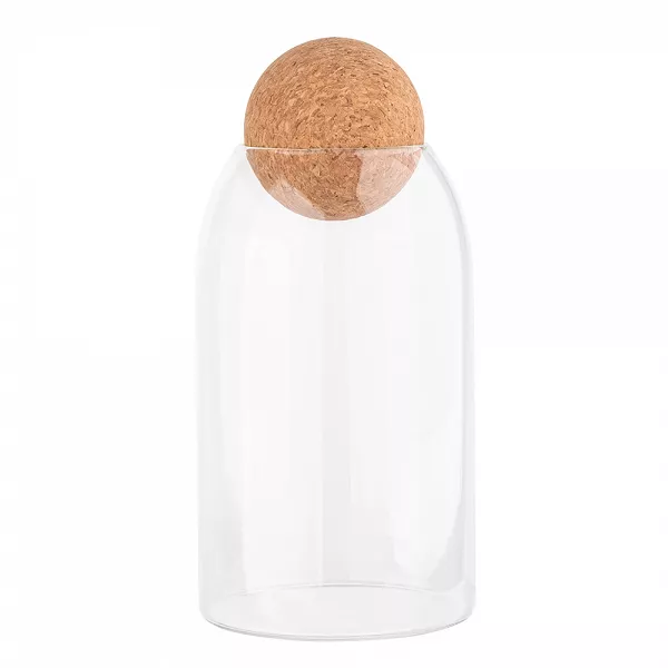 ALTOM DESIGN szklany pojemnik słoik na żywność 750 ml z korkowym zamknięciem