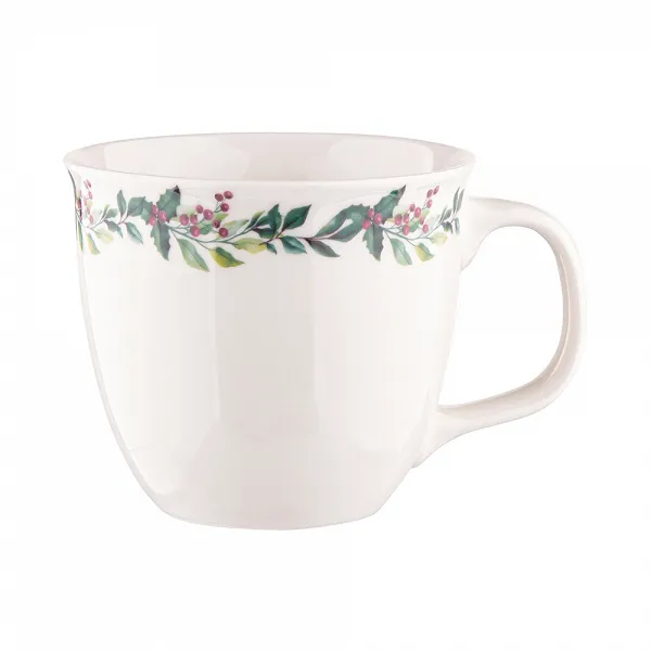 ALTOM DESIGN kubek baryłka z wywiniętym rantem 400 ml dek.winter garland