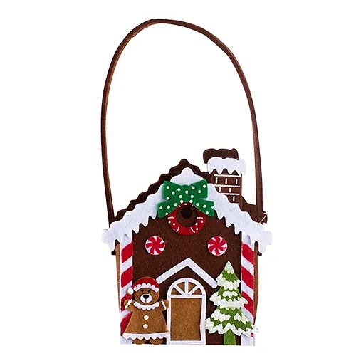 ALTOM DESIGN torebka na prezent filcowa DOMEK 16x10x17 cm