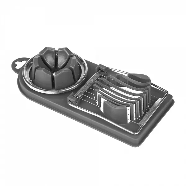ALTOM DESIGN GREY krajalnica do jaj podwójna 19,5x8,5cm