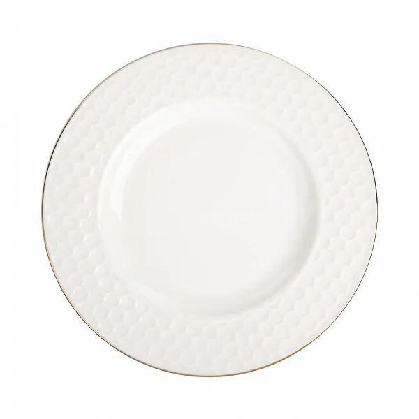 ALTOM DESIGN HONEY ZŁOTA LINIA talerzyk deserowy porcelanowy 20cm