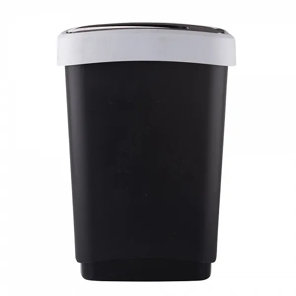 ARTGOS KLIP kosz / pojemnik na śmieci obrotowa pokrywa 25l czarno/srebrny