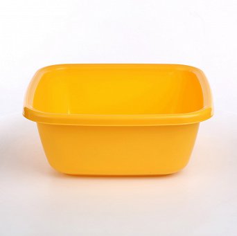 TONTARELLI plastikowa miska kwadratowa 34x34cm 9l kolor żółty