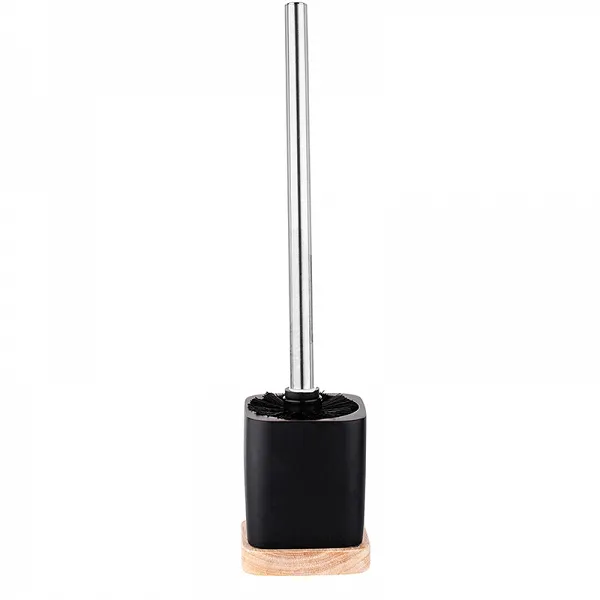 ALTOM DESIGN Szczotka do wc z poliresingu i drewnianą podstawą 9x9x37,5 cm