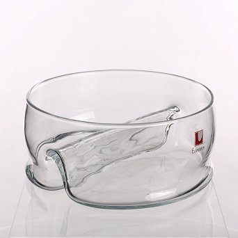EDWANEX szklana salaterka idealna do dipów 2-dzielna 20cm