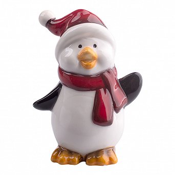 ALTOM DESIGN ozdoba na Boże Narodzenie figurka pingwinek 6,5x4,5x8 cm