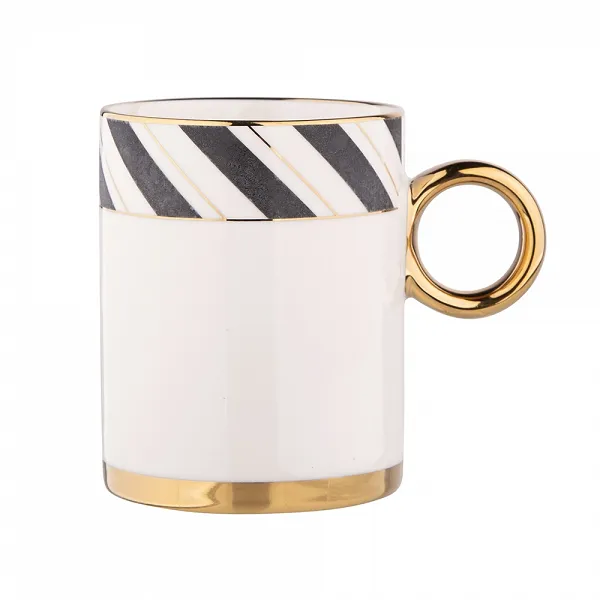 ALTOM DESIGN Palazzo kubek porcelanowy prosty 330 ml dek. III