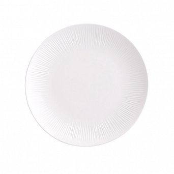 ALTOM DESIGN ALESSIA ECRU talerz porcelanowy deserowy 20,5 cm kremowa porcelana