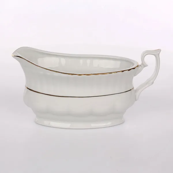 CHODZIEŻ IWONA ZŁOTY PASEK sosjerka porcelanowa 400ml