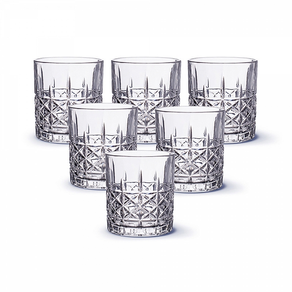 ALTOM DESIGN CASCADE szklanka do napojów / drinków / whisky kpl.6 szklanek 330 ml